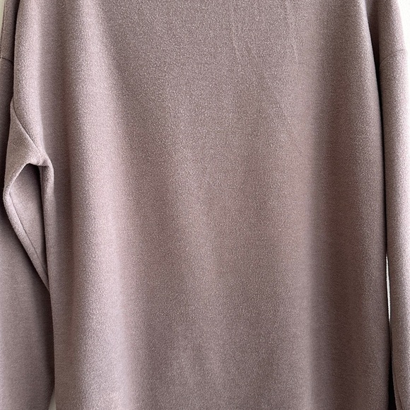 A new day Women's Long Sleeve Mock Turtleneck T-Shirt, Taupe, Size Medium - Picture 7 of 16